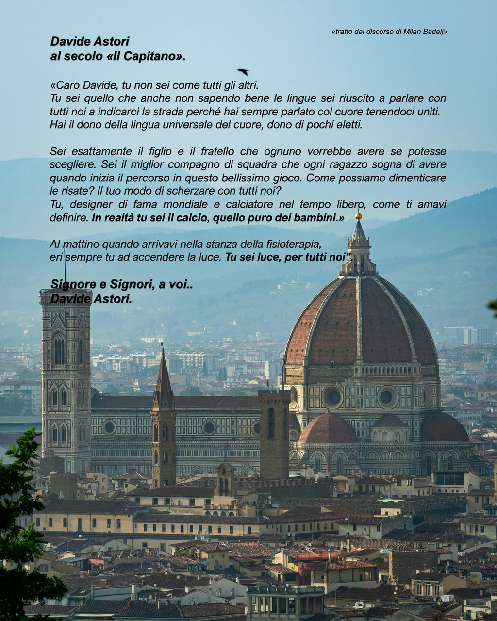 Davide Astori X ACF Fiorentina