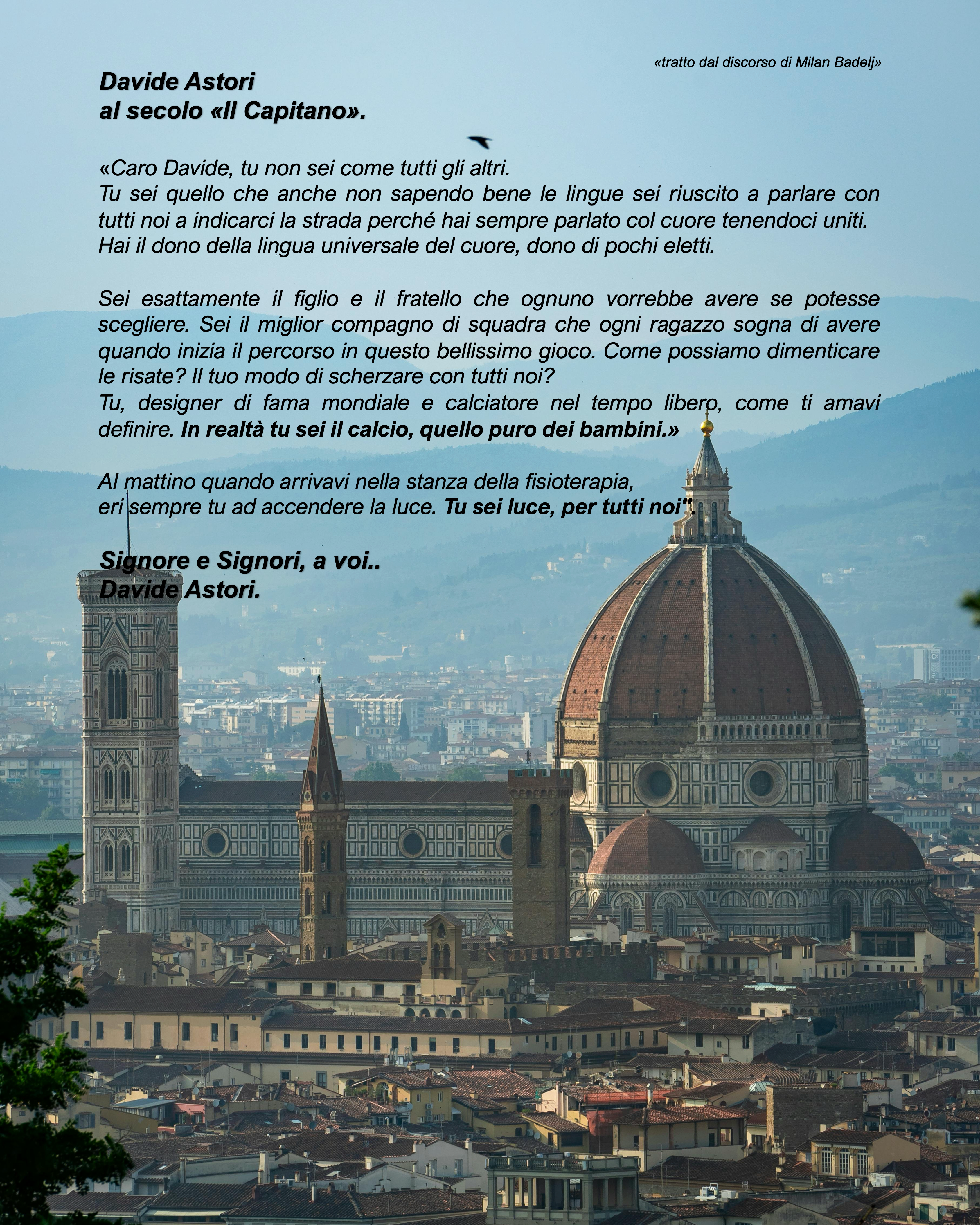 Davide Astori X ACF Fiorentina